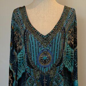 CAMILLA Short Kaftan - OS | Limited Edition Artisan Print | Crystals